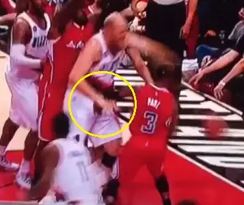 Chris Paul nut shot