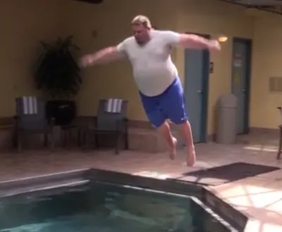 Jared Lorenzen belly flop