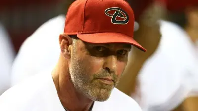 Kirk Gibson in a Diamondbacks hat