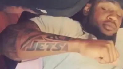 Stevan Ridley Jets tattoo