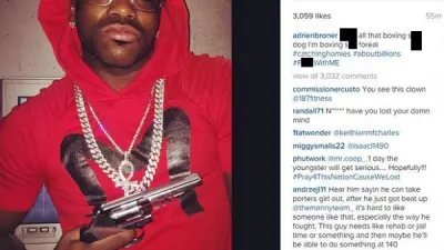 Adrien Broner gun Instagram