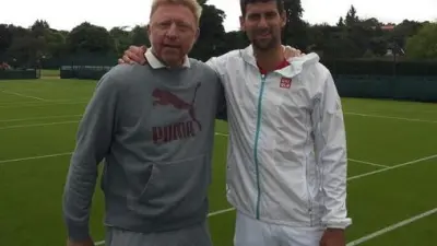 Novak Djokovic Boris Becker