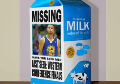 Steph Curry milk carton