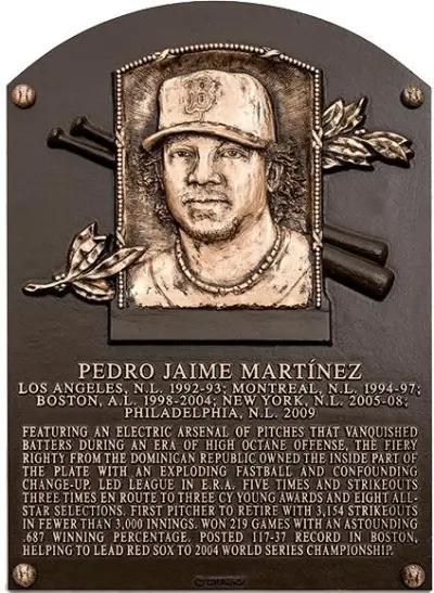 Pedro Martinez HOF plaque
