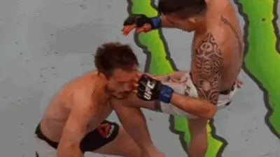 Thomas Almeida flying knee