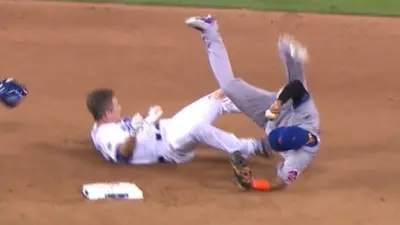 Chase Utley takeout slide