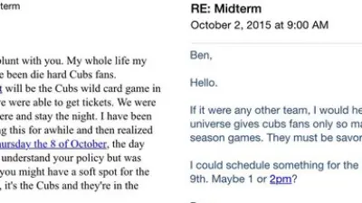 Cubs professor
