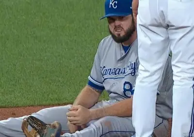Mike Moustakas hand