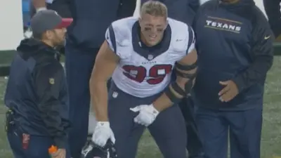 JJ Watt nut shot