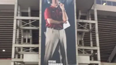 Steve Spurrier banner