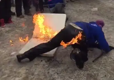 Bills fan fire