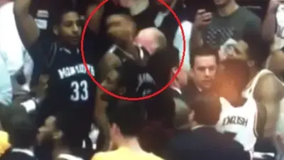 Jordan Washington slap Monmouth