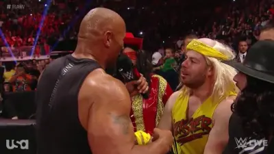The Rock Hulk Hogan