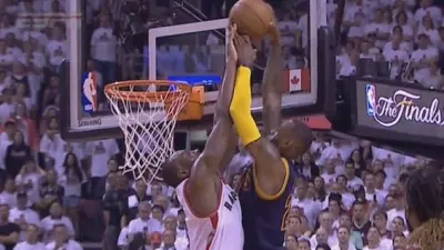 Bismack Biyombo LeBron James block