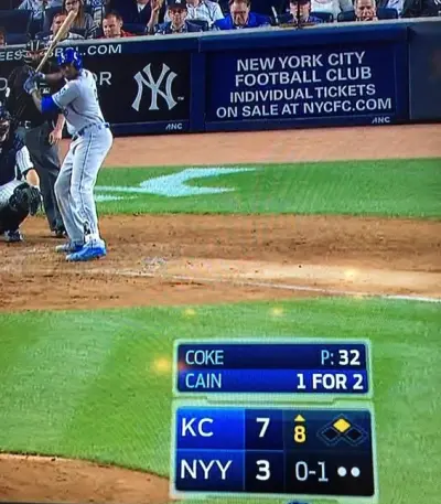 Coke Cain graphic baseball