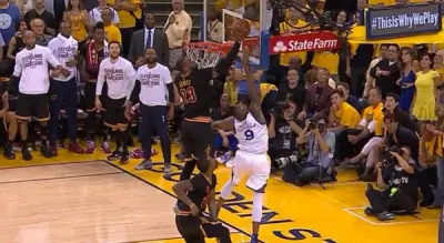 LeBron James block