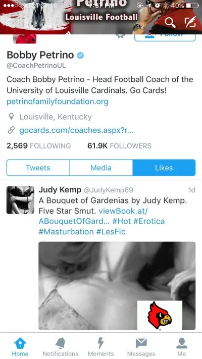 Bobby Petrino Twitter