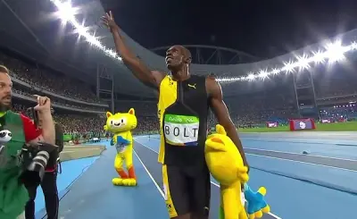 Usain Bolt mascot