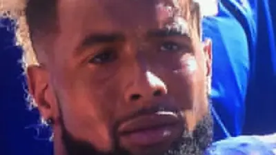 Odell Beckham crying