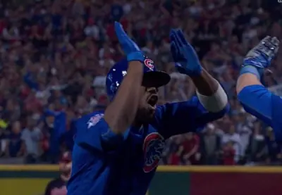 Dexter Fowler celebration
