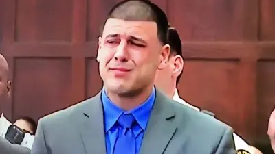 Aaron Hernandez crying