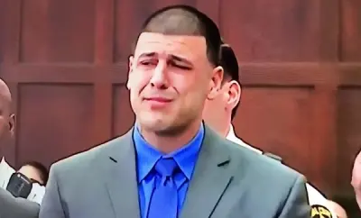 Aaron Hernandez crying