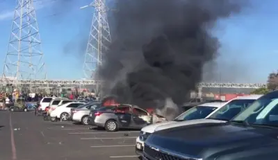 car fire A's