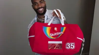 Charcandrick West Skittles bag