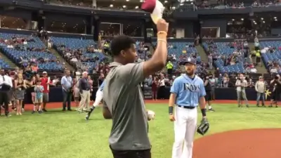Jameis Winston first pitch