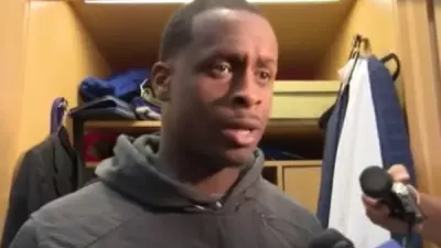 Geno Smith in the locker room
