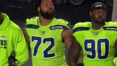 Michael Bennett stands