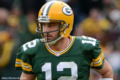 Aaron Rodgers in uniform