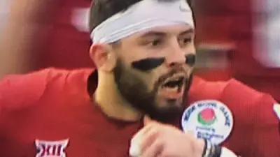 Baker Mayfield throat