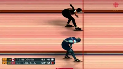 Speedskating photo finish