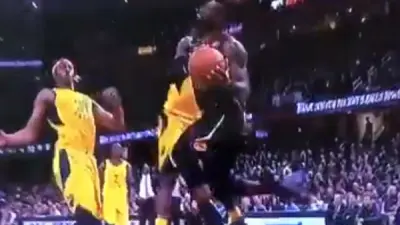 Lance Stephenson LeBron foul