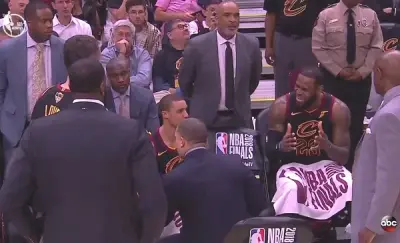 LeBron frustrated
