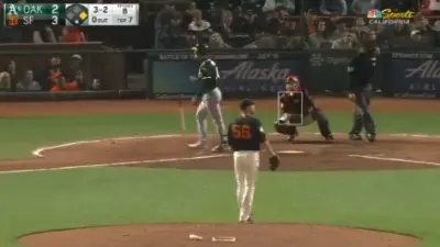 Mark Canha bat flip