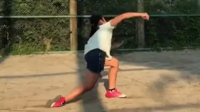 pitching girl
