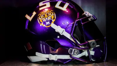 LSU purple helmet