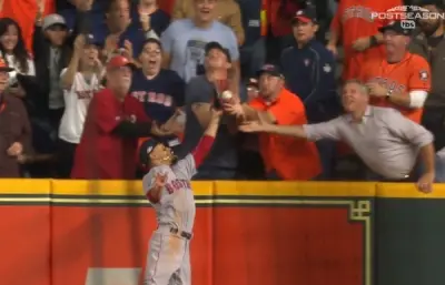 Mookie Betts fan interference
