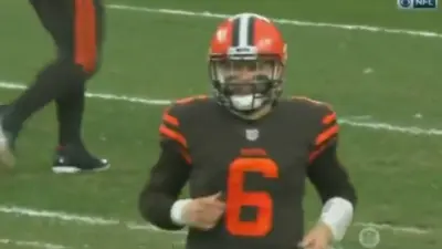 Baker Mayfield stare down