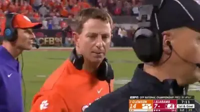 Dabo Swinney referee