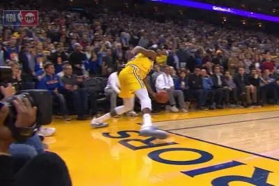 Kevin Durant out of bounds