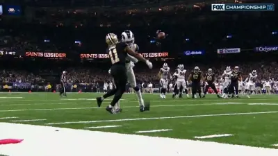 Rams Saints pass interference