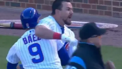 Kyle Schwarber restrained