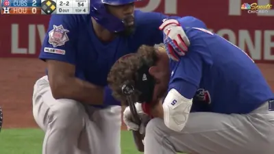 Albert Almora foul ball