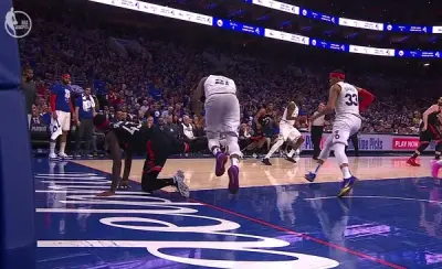 Pascal Siakam trip Joel Embiid