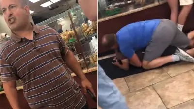 short guy bagel shop video