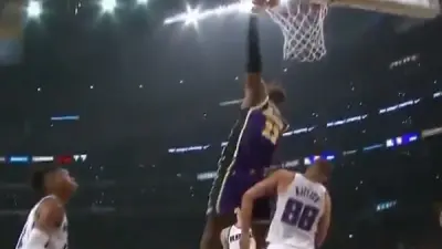 LeBron James dunk