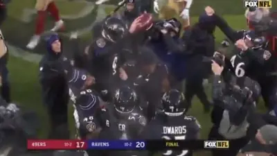 Justin Tucker shoulders